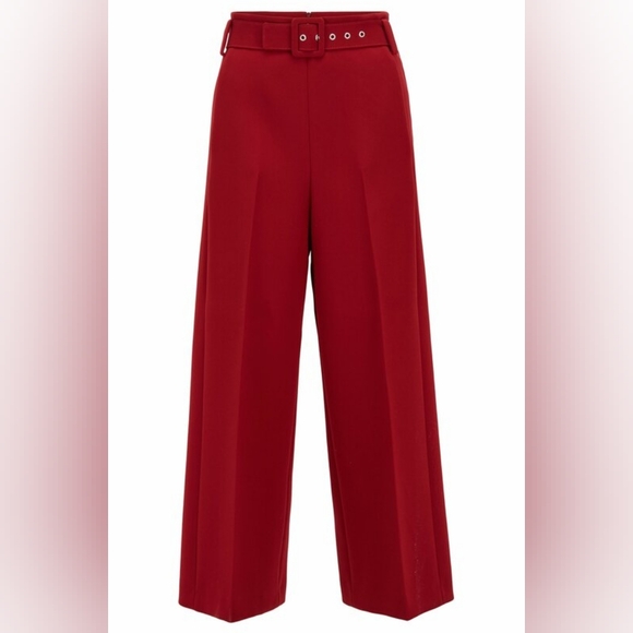 Hugo Boss Pants - Hugo Boss Red Wide Leg Pants